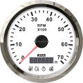 85mm Stainless Steel Tachometer with Multifunction Display 0-7000rpm for Vehicles Marine